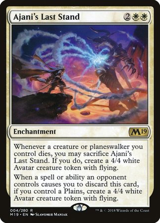 Ajani's Last Stand [Core Set 2019] | Exor Games Bridgewater