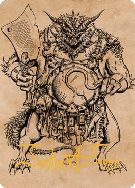 Thrakkus the Butcher Art Card (Gold-Stamped Signature) [Commander Legends: Battle for Baldur's Gate Art Series] | Exor Games Bridgewater