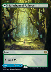 Barkchannel Pathway // Tidechannel Pathway (Borderless Alternate Art) [Kaldheim] | Exor Games Bridgewater