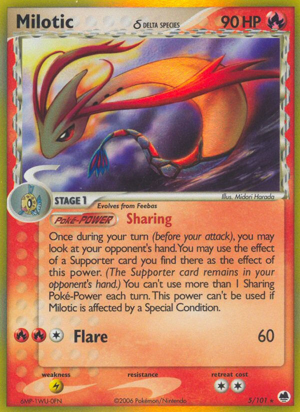 Milotic (5/101) (Delta Species) [EX: Dragon Frontiers] | Exor Games Bridgewater