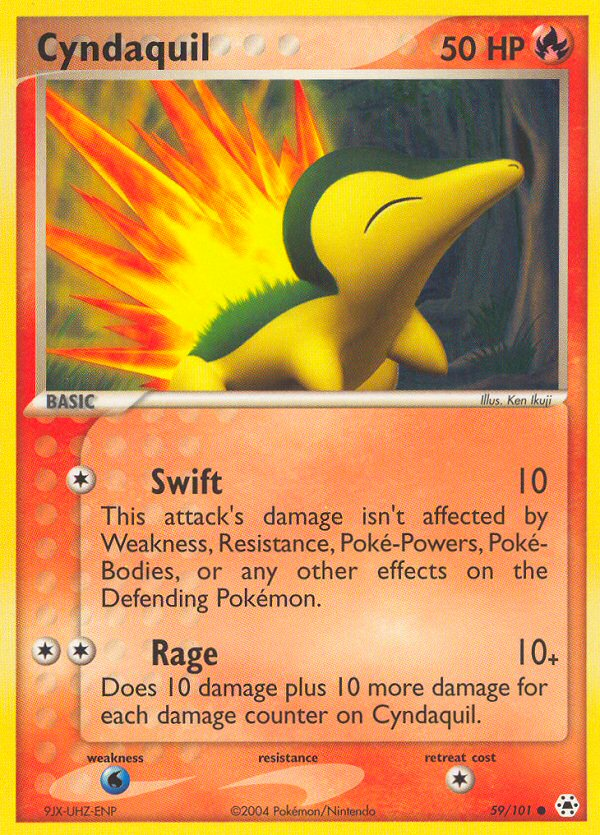 Cyndaquil (59/101) [EX: Hidden Legends] | Exor Games Bridgewater