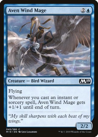 Aven Wind Mage [Core Set 2019] | Exor Games Bridgewater