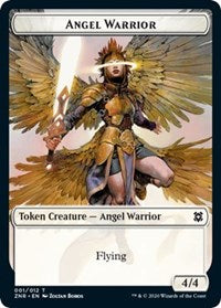 Angel Warrior // Hydra Double-sided Token [Zendikar Rising Tokens] | Exor Games Bridgewater