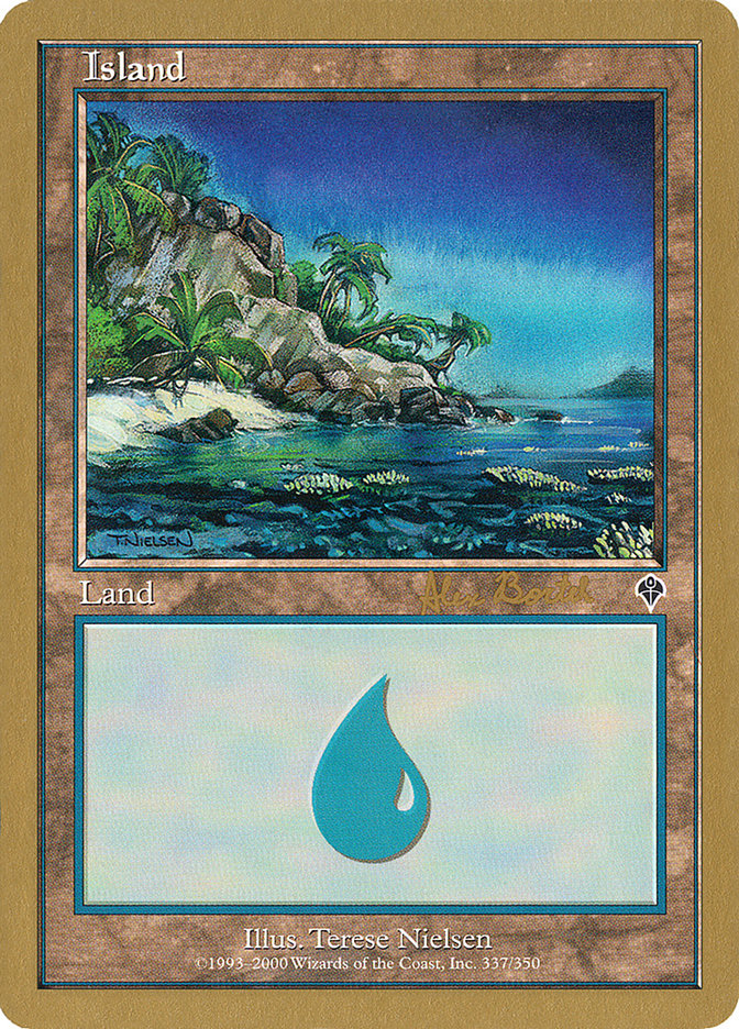 Island (ab337) (Alex Borteh) [World Championship Decks 2001] | Exor Games Bridgewater