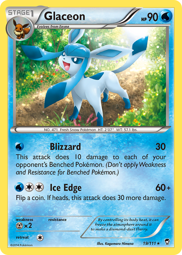 Glaceon (19/111) [XY: Furious Fists] | Exor Games Bridgewater