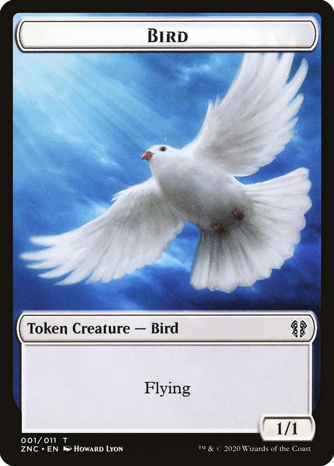 Bird // Kor Ally Double-sided Token [Zendikar Rising Commander Tokens] | Exor Games Bridgewater