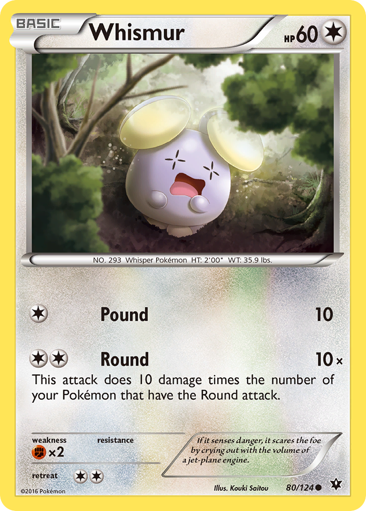 Whismur (80/124) [XY: Fates Collide] | Exor Games Bridgewater