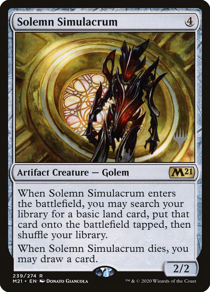 Solemn Simulacrum (Promo Pack) [Core Set 2021 Promos] | Exor Games Bridgewater