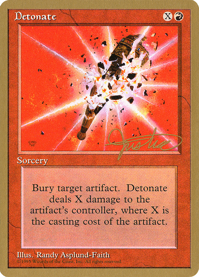 Detonate (Mark Justice) [Pro Tour Collector Set] | Exor Games Bridgewater