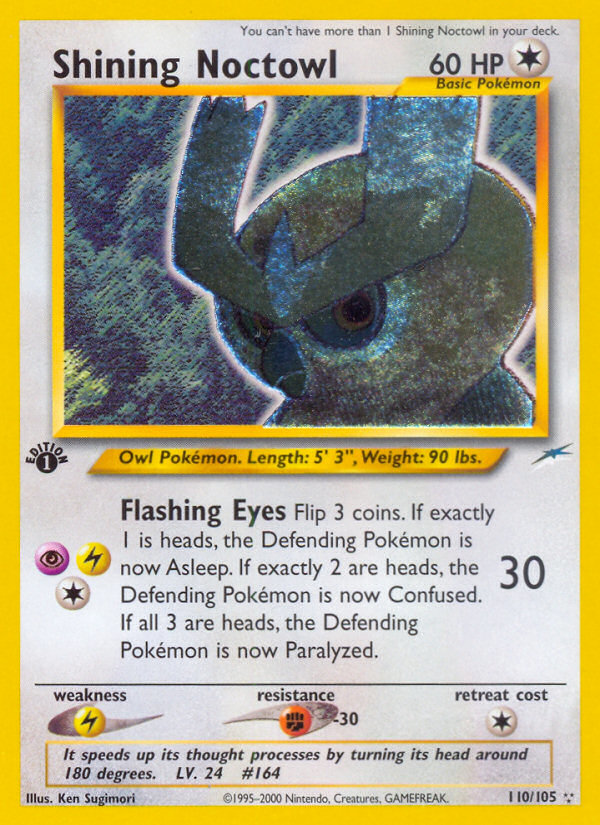 Shining Noctowl (110/105) [Neo Destiny 1st Edition] | Exor Games Bridgewater
