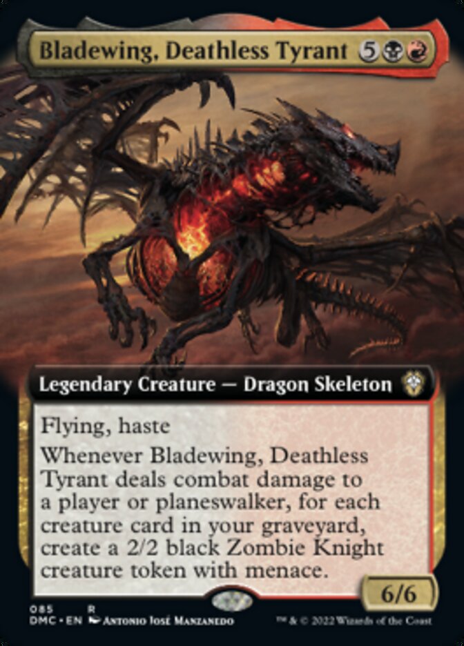 Bladewing, Deathless Tyrant (Extended Art) [Dominaria United Commander] | Exor Games Bridgewater