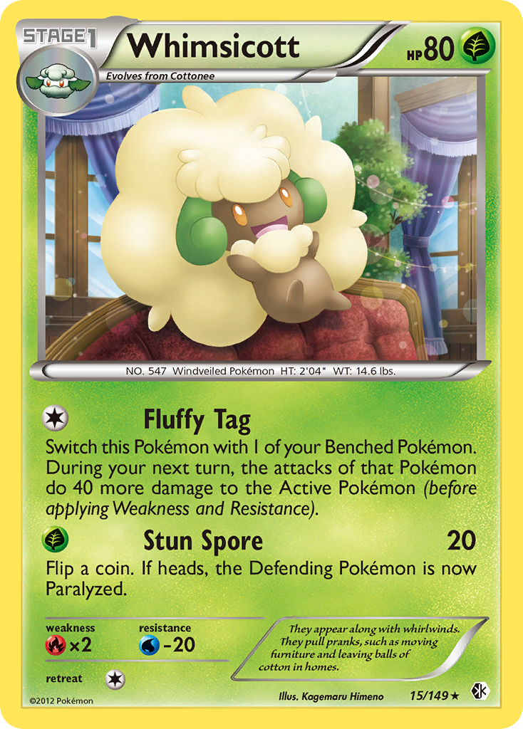 Whimsicott (15/149) [Black & White: Boundaries Crossed] | Exor Games Bridgewater