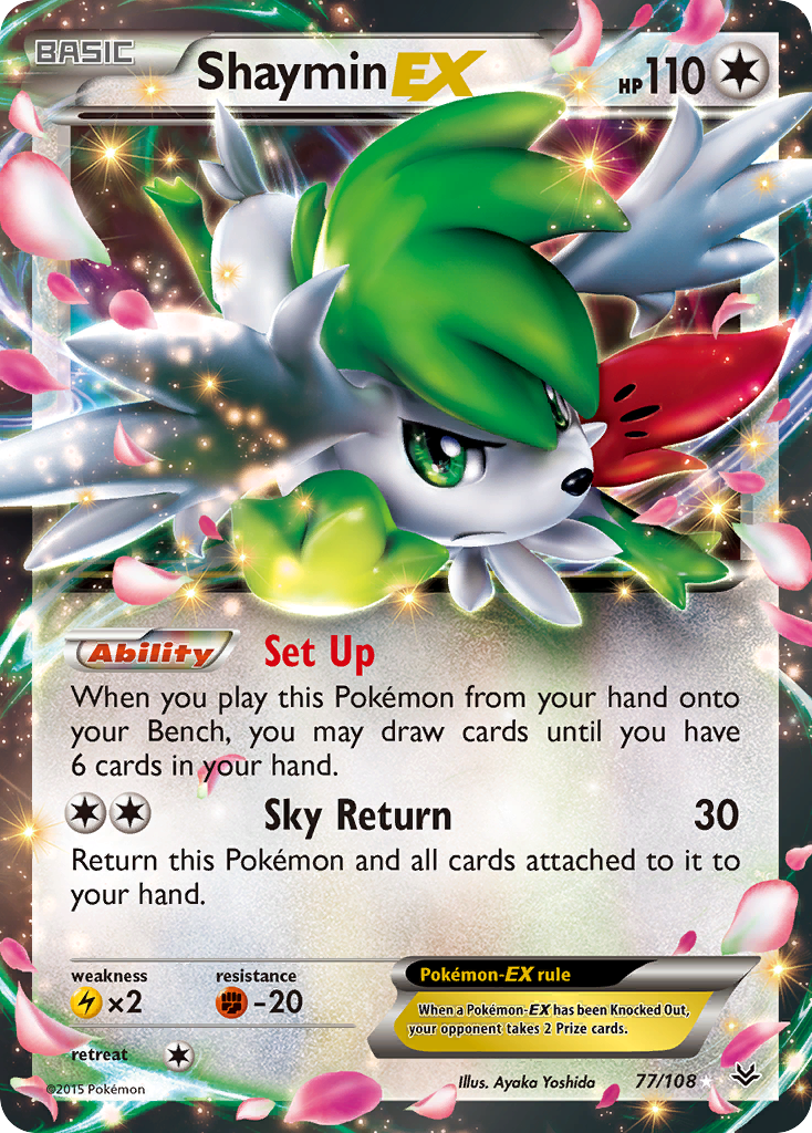 Shaymin EX (77/108) [XY: Roaring Skies] | Exor Games Bridgewater