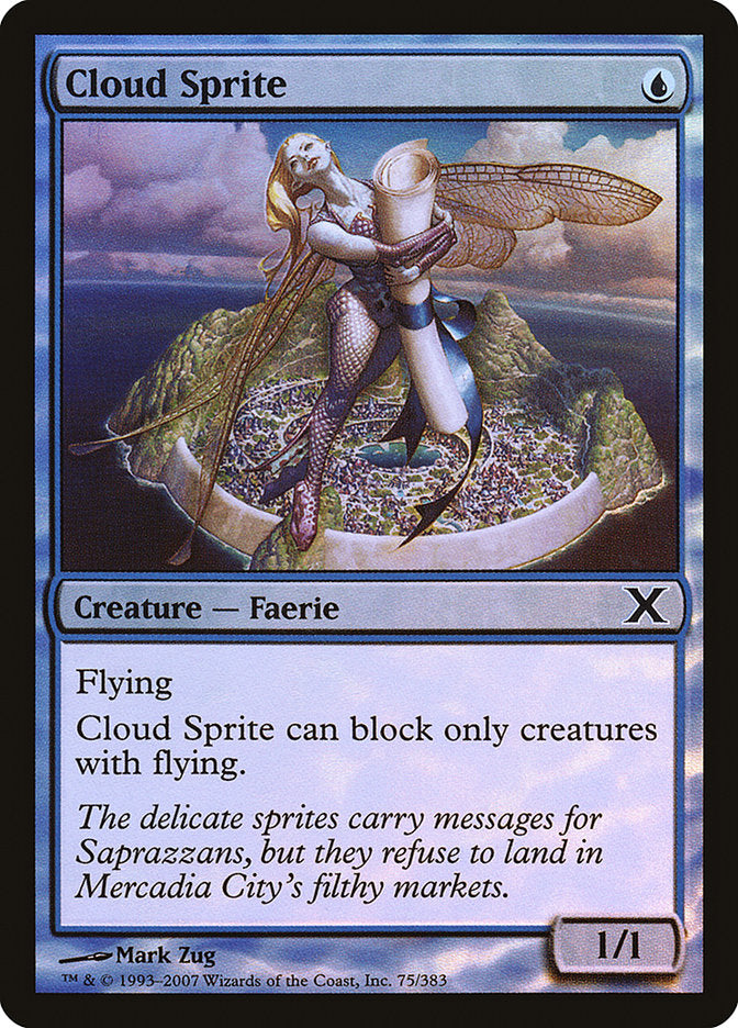 Cloud Sprite (Premium Foil) [Tenth Edition] | Exor Games Bridgewater