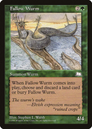 Fallow Wurm [Weatherlight] | Exor Games Bridgewater