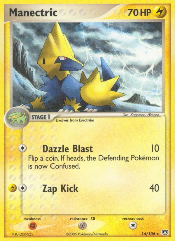 Manectric (16/106) [EX: Emerald] | Exor Games Bridgewater