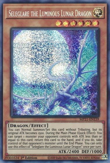 Seleglare the Luminous Lunar Dragon [MP21-EN159] Prismatic Secret Rare | Exor Games Bridgewater