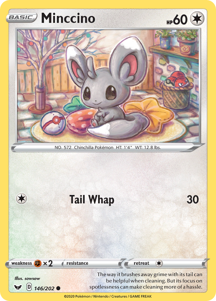 Minccino (146/202) [Sword & Shield: Base Set] | Exor Games Bridgewater