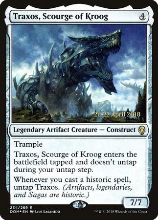 Traxos, Scourge of Kroog [Dominaria Promos] | Exor Games Bridgewater