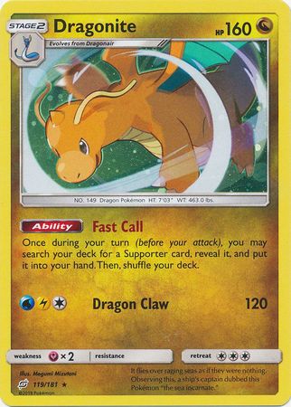 Dragonite (119/181) (Cosmos Holo) [Sun & Moon: Team Up] | Exor Games Bridgewater