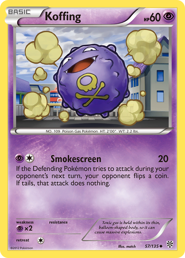 Koffing (57/135) [Black & White: Plasma Storm] | Exor Games Bridgewater