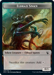 Eldrazi Spawn // Human Soldier Double-sided Token [Innistrad: Midnight Hunt Commander] | Exor Games Bridgewater