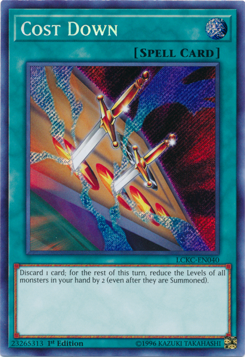 Cost Down [LCKC-EN040] Secret Rare | Exor Games Bridgewater