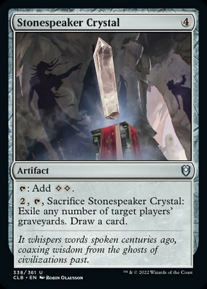 Stonespeaker Crystal [Commander Legends: Battle for Baldur's Gate] | Exor Games Bridgewater