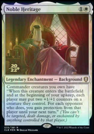Noble Heritage [Commander Legends: Battle for Baldur's Gate Prerelease Promos] | Exor Games Bridgewater