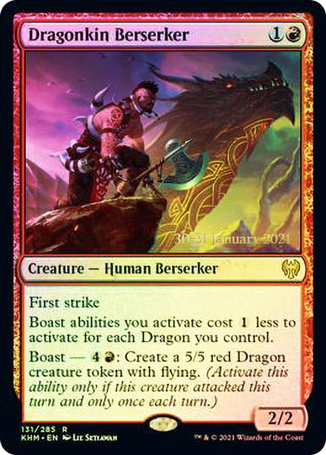 Dragonkin Berserker  [Kaldheim Prerelease Promos] | Exor Games Bridgewater