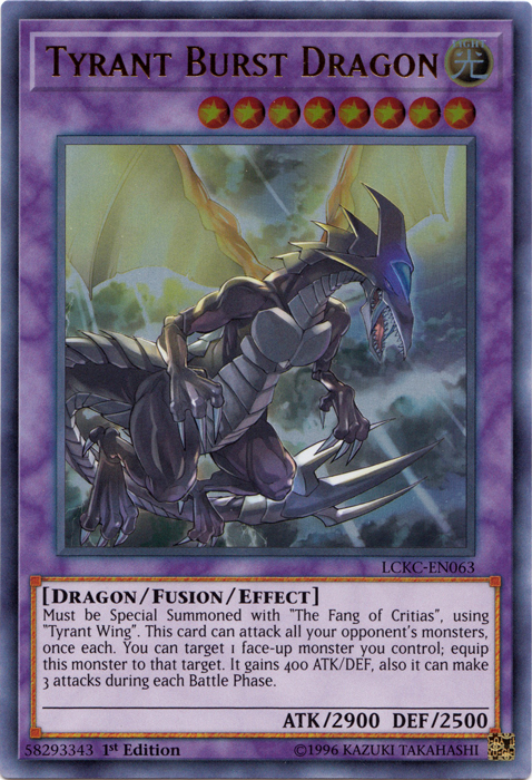 Tyrant Burst Dragon [LCKC-EN063] Ultra Rare | Exor Games Bridgewater