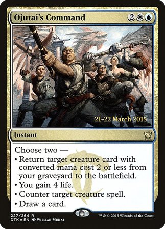 Ojutai's Command [Dragons of Tarkir Promos] | Exor Games Bridgewater