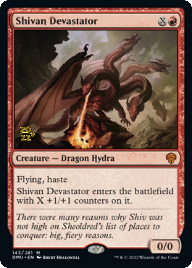 Shivan Devastator [Dominaria United Prerelease Promos] | Exor Games Bridgewater