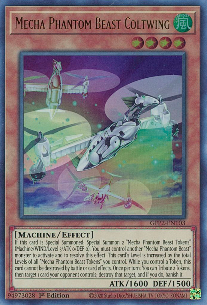 Mecha Phantom Beast Coltwing [GFP2-EN103] Ultra Rare | Exor Games Bridgewater