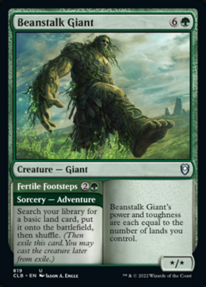 Beanstalk Giant // Fertile Footsteps [Commander Legends: Battle for Baldur's Gate] | Exor Games Bridgewater