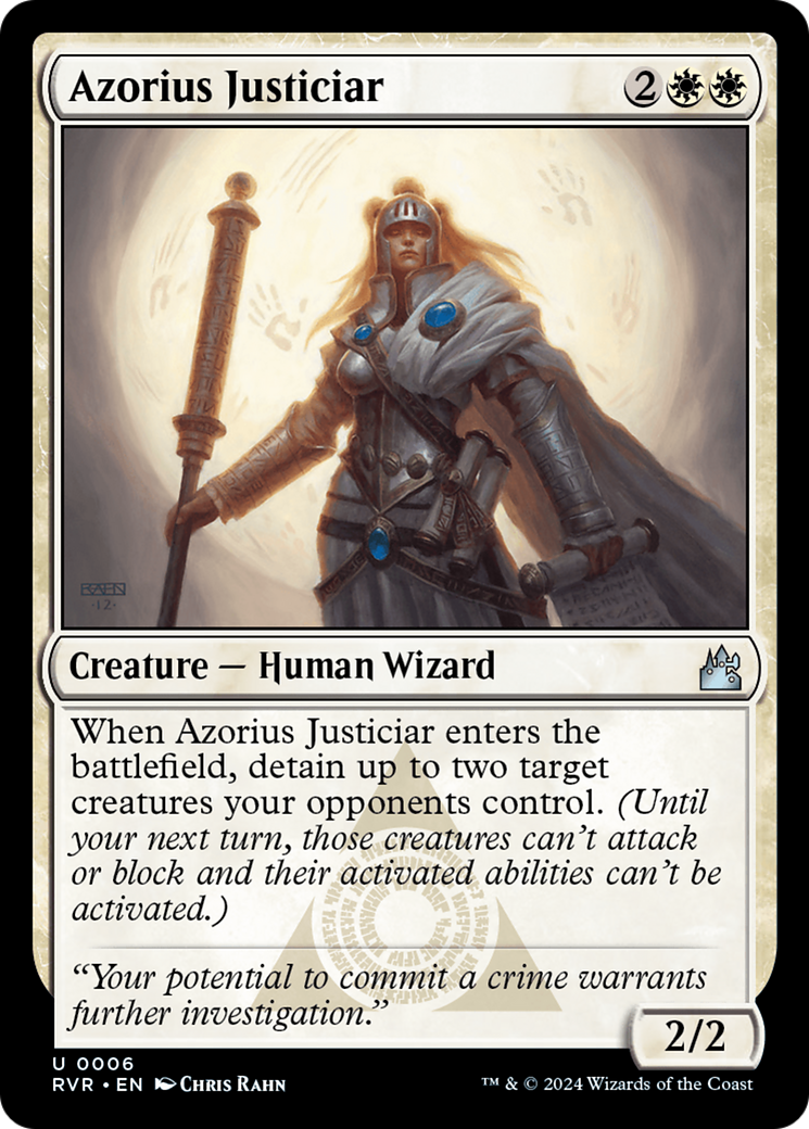 Azorius Justiciar [Ravnica Remastered] | Exor Games Bridgewater