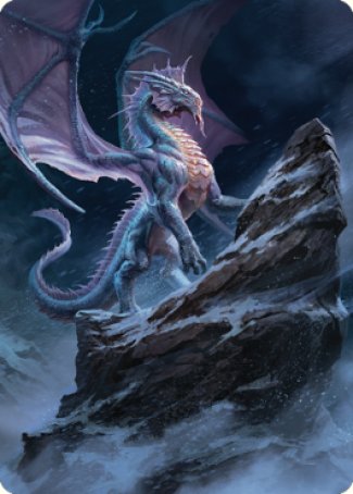 Ancient Silver Dragon Art Card (06) [Commander Legends: Battle for Baldur's Gate Art Series] | Exor Games Bridgewater