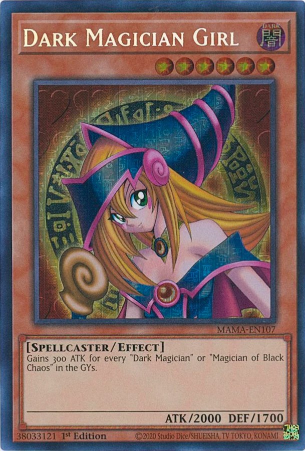 Dark Magician Girl [MAMA-EN107] Secret Pharaoh's Rare | Exor Games Bridgewater