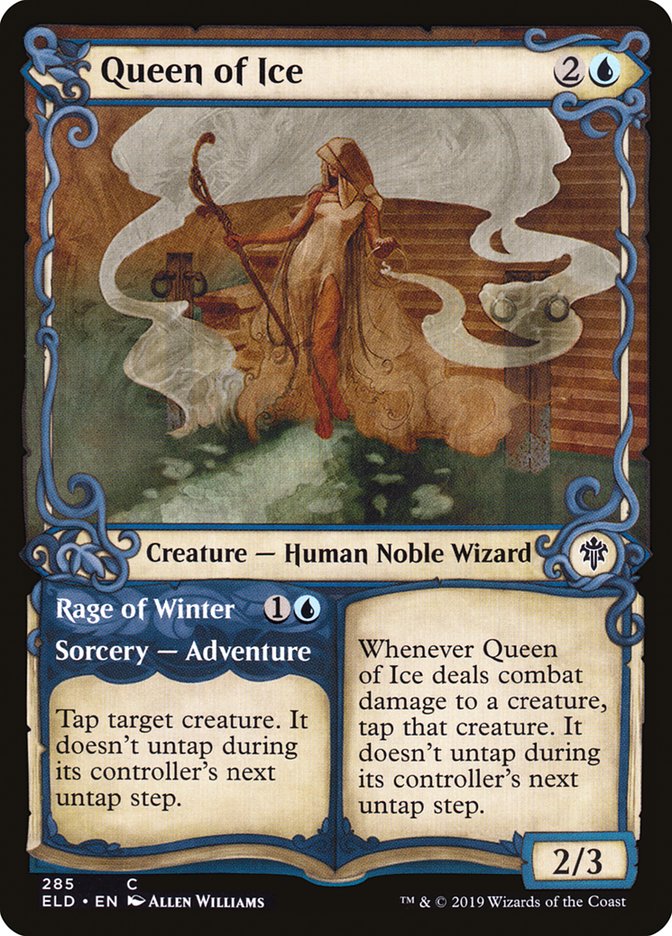 Queen of Ice // Rage of Winter (Showcase) [Throne of Eldraine] | Exor Games Bridgewater