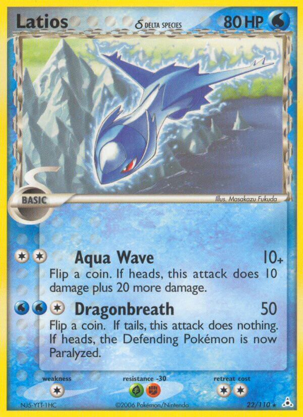 Latios (22/110) (Delta Species) (Theme Deck Exclusives) [EX: Holon Phantoms] | Exor Games Bridgewater