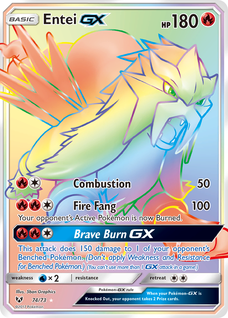 Entei GX (74/73) [Sun & Moon: Shining Legends] | Exor Games Bridgewater