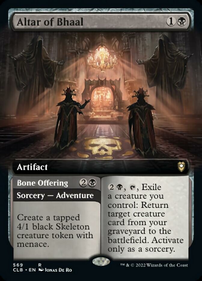 Altar of Bhaal // Bone Offering (Extended Art) [Commander Legends: Battle for Baldur's Gate] | Exor Games Bridgewater