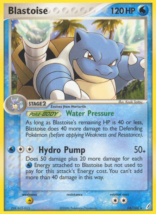 Blastoise (14/100) (Theme Deck Exclusive) [EX: Crystal Guardians] | Exor Games Bridgewater