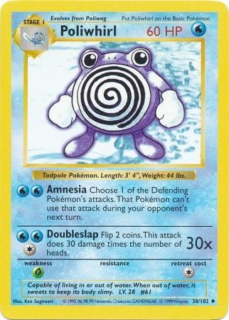 Poliwhirl (38/102) [Base Set Shadowless Unlimited] | Exor Games Bridgewater