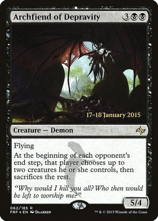 Archfiend of Depravity [Fate Reforged Promos] | Exor Games Bridgewater