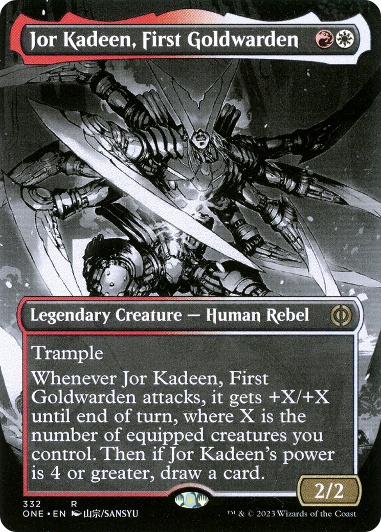 Jor Kadeen, First Goldwarden (Borderless Manga) [Phyrexia: All Will Be One] | Exor Games Bridgewater