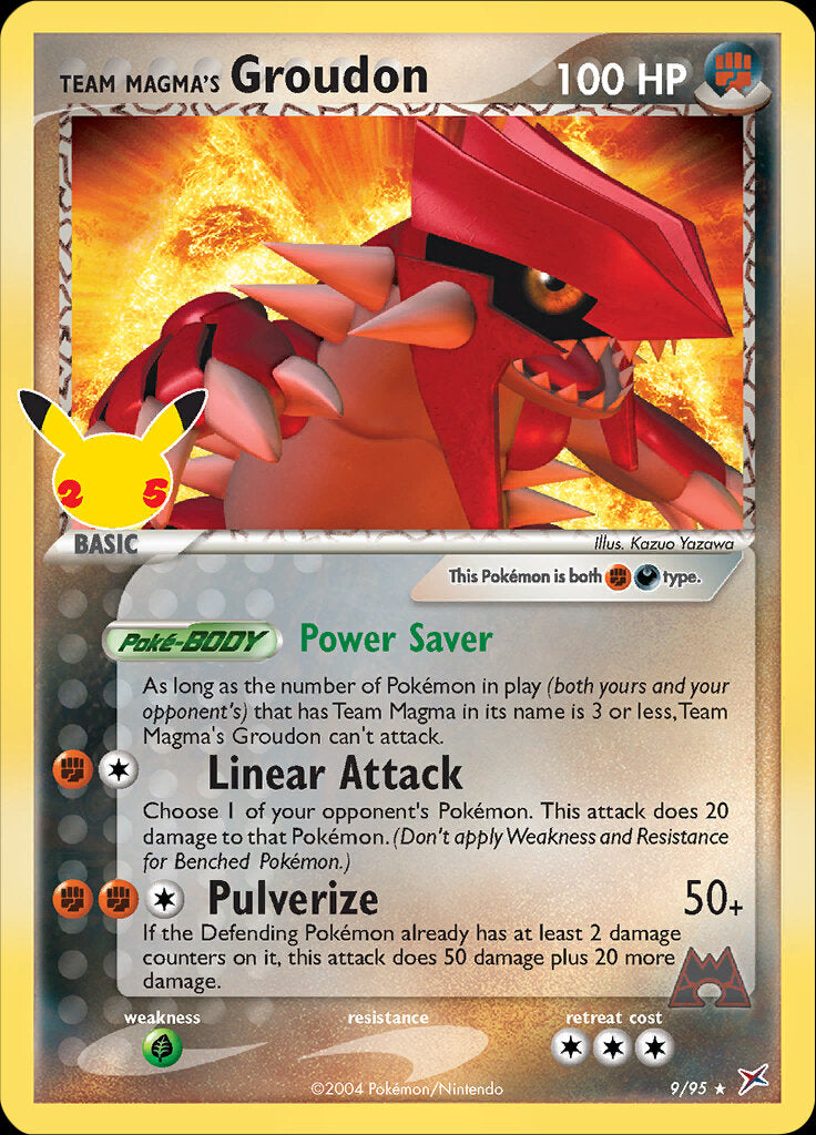 Team Magma's Groudon (9/95) [Celebrations: 25th Anniversary - Classic Collection] | Exor Games Bridgewater