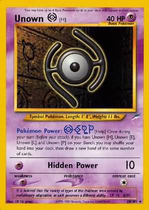 Unown [H] (28/105) [Neo Destiny Unlimited] | Exor Games Bridgewater