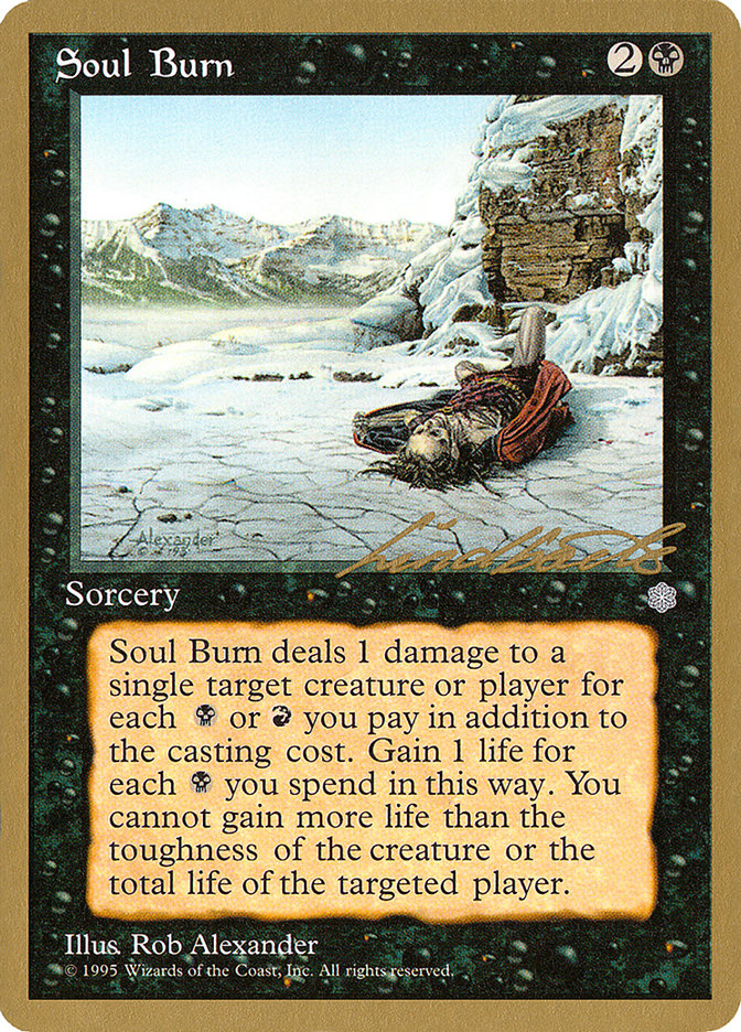 Soul Burn (Leon Lindback) [Pro Tour Collector Set] | Exor Games Bridgewater