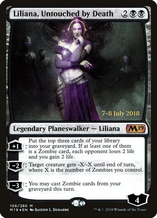 Liliana, Untouched by Death [Core Set 2019 Promos] | Exor Games Bridgewater